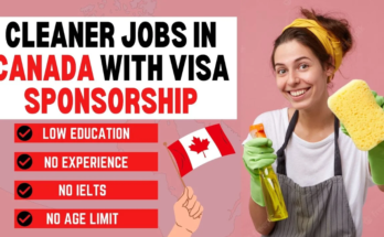 Cleaner Jobs in Canada with Visa Sponsorship